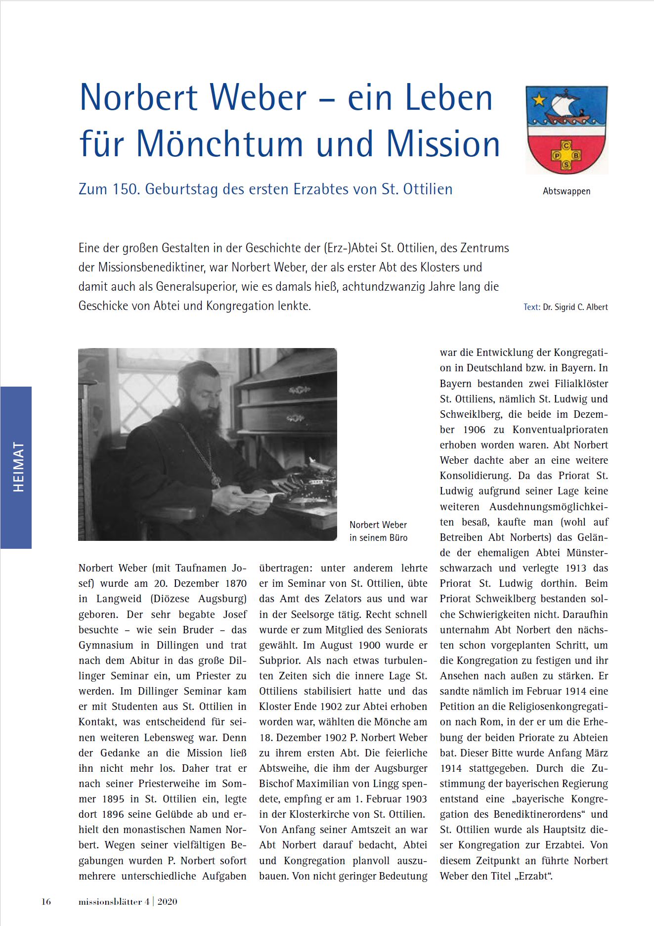 Erzabt Norbert Weber