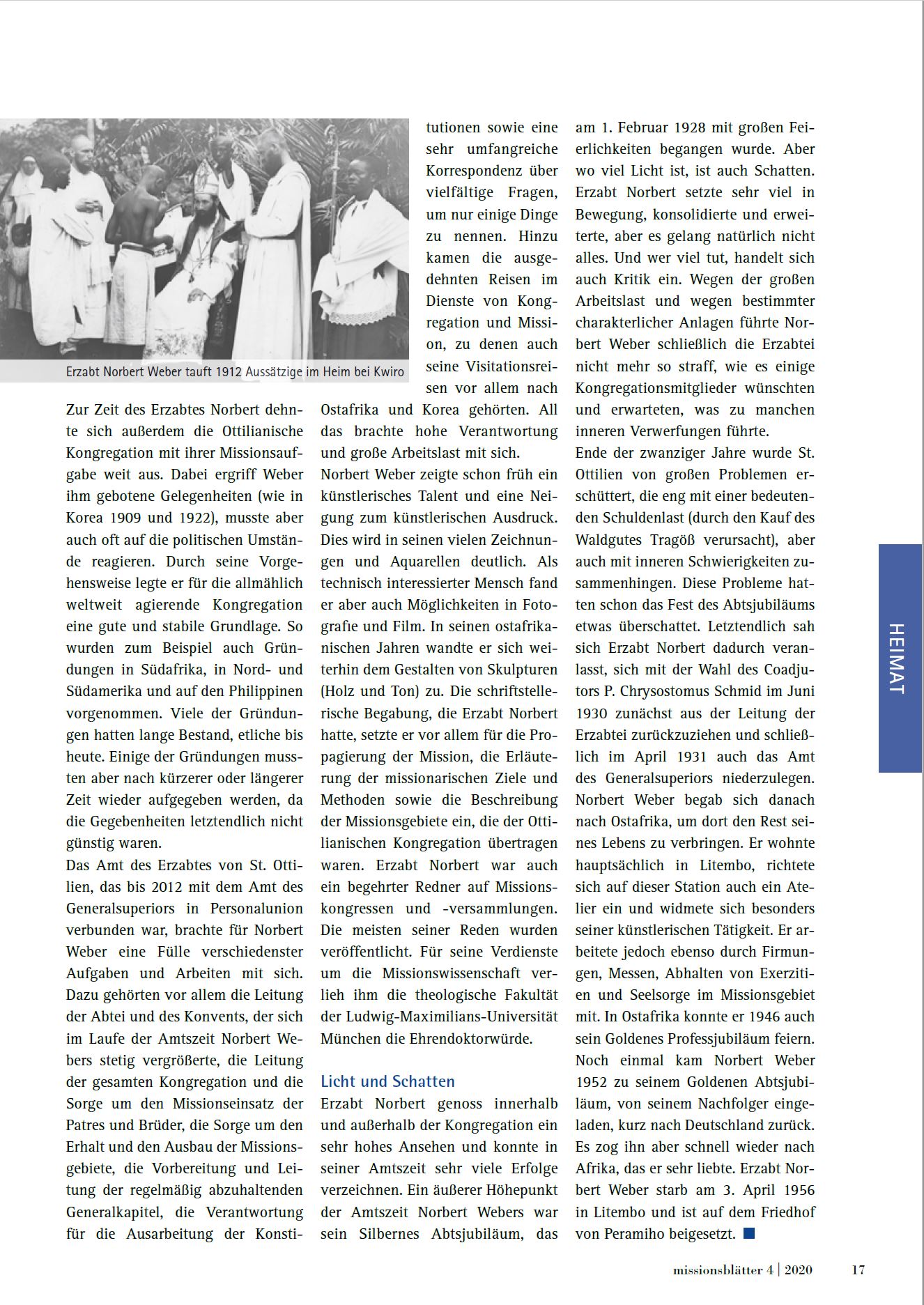 Erzabt Norbert Weber